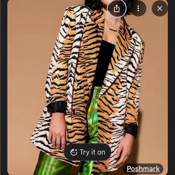 Dressed in LALA boyfriend Zebra Print Jacket/blazer - Picture 1 of 6